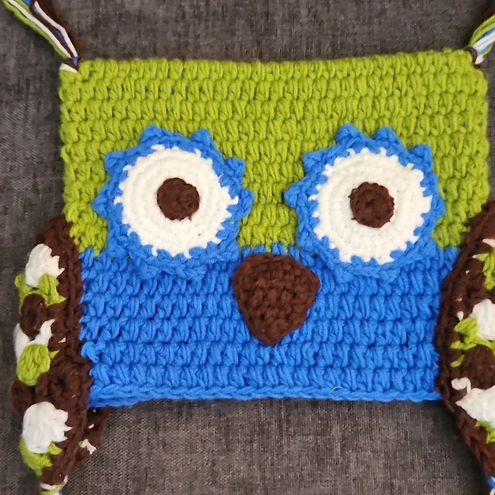 HAPPY HAT Square Owl Crochet Knit Beanie Hat